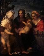 Andrea del Sarto Elisabeth and John the Baptist Spain oil painting artist